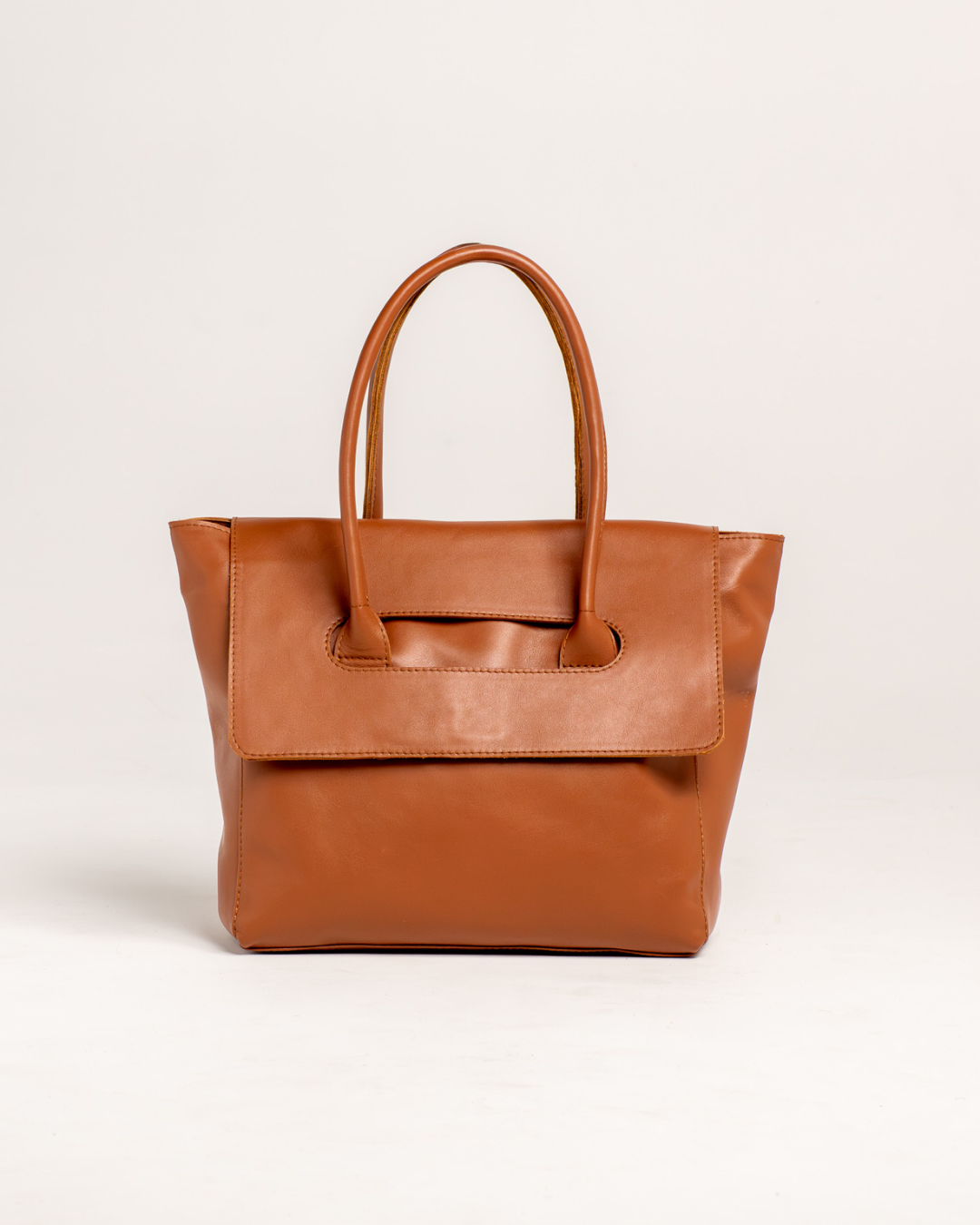 Ngozi Collection tan leather tote