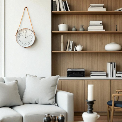 Leather Strap Clock