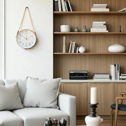 Leather Strap Clock