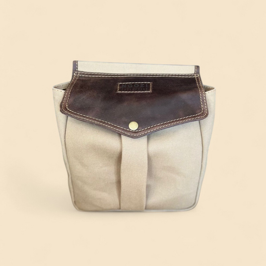 Shotgun Ammo Pouch Canvas & Leather