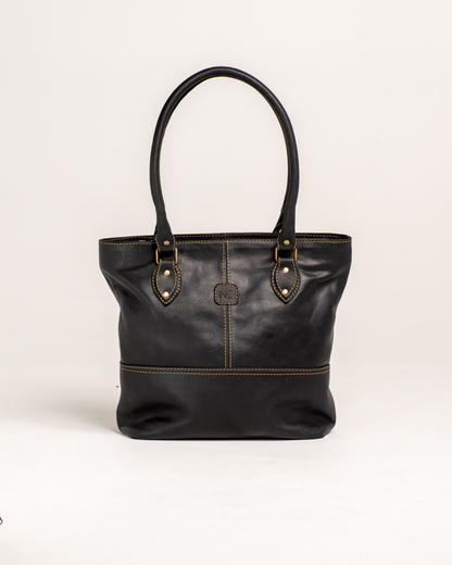 Ngozi Collection black leather tote