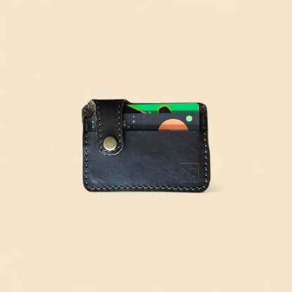 Ngozi Collection chocolate leather men's card holder