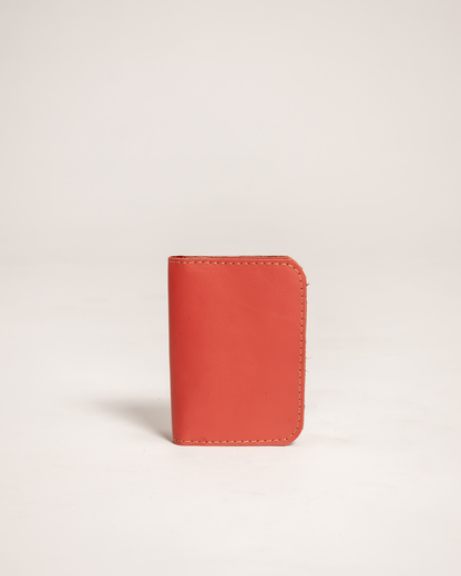 Ngozi Collection coral leather passport cover