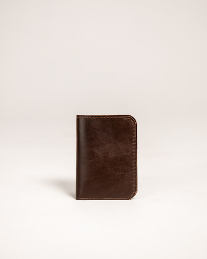 Ngozi Collection espresso leather passport cover