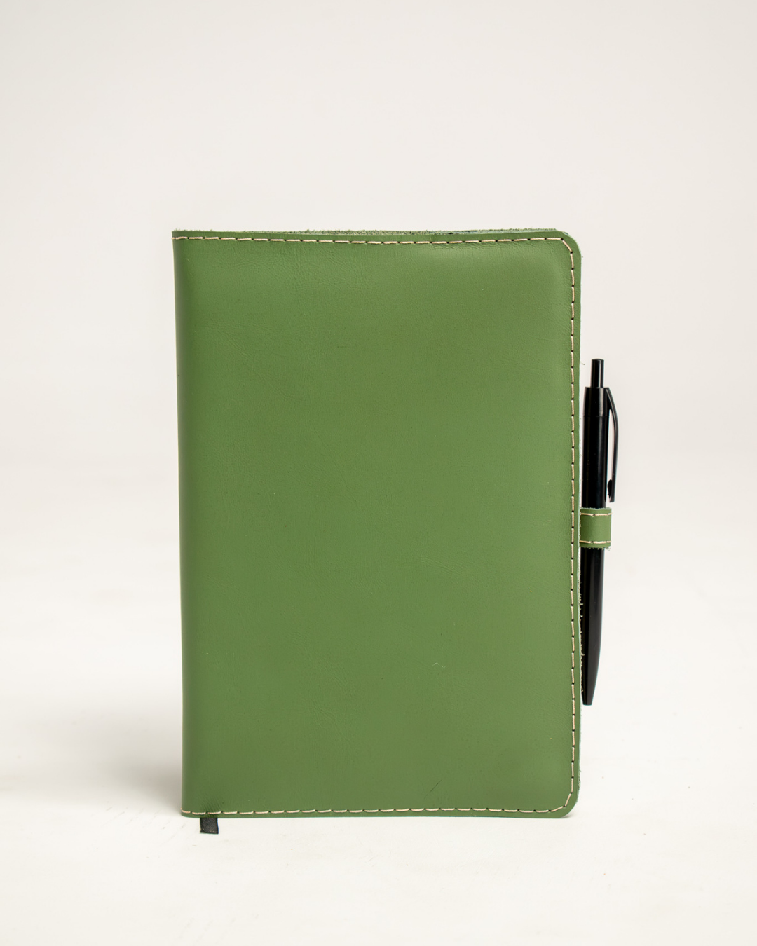 Ngozi Collection green leather journal with pen