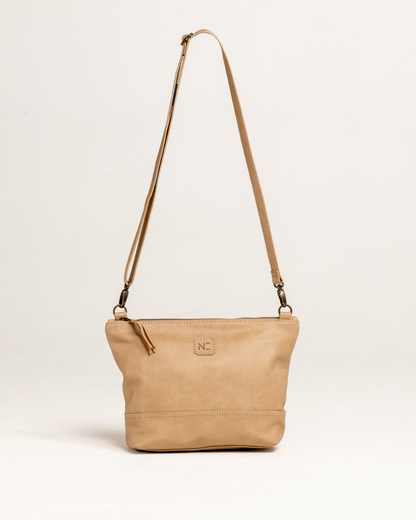 Ngozi Collection oat leather sling bag