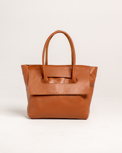 Ngozi Collection tan leather tote